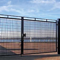 Gates are designed for manual operation but can also be automated for installation by