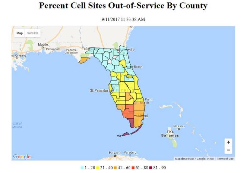 Sometimes People Cannot Even Call The day after Hurricane Irma hit Southwestern Florida, only one full power station (out of
