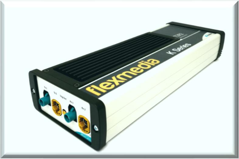 Industry for Flexmedia K-Series The FlexMedia K family is capable of performing frame grabbing of the incoming video frames and an analysis and generation of full video stream in real time.