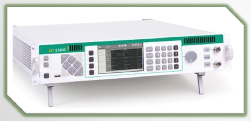 IZT S1000 & IZT S1010 Multi-Channel SignalGenerator for I/Q data, Sirius, XM, HD Radio, AM, FM, DAB/+, DVB-T and DRM/+ The IZT S1000 Complex Digital Signal Generator is the