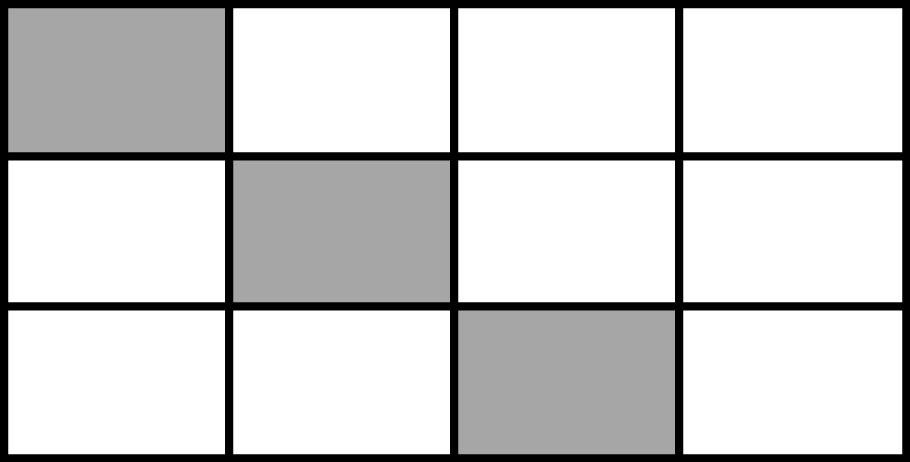 the fraction shaded by each diagram.