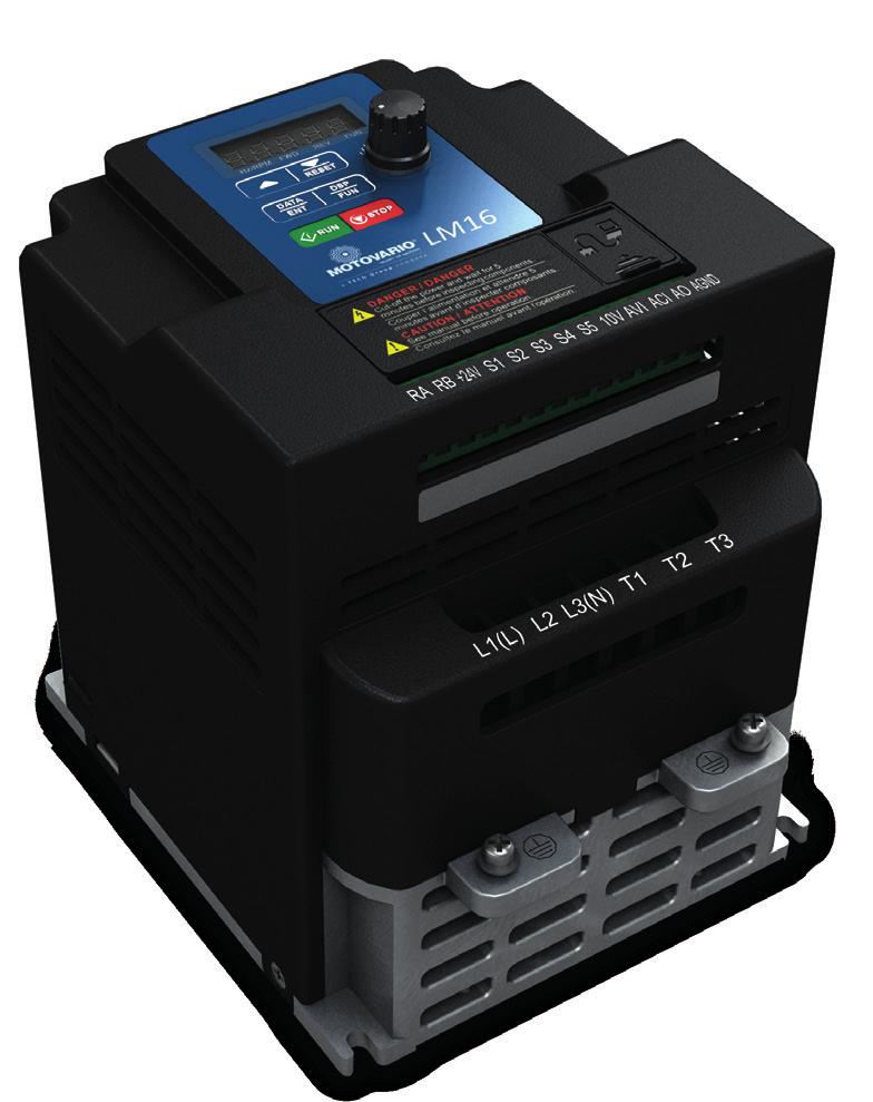1 INTRODUCTION The LM16 inverter series is dedicated to the control of squirrel-cage threephase asynchronous motors and is available both with single-phase (1ph) and three-phase (3ph) power supply.