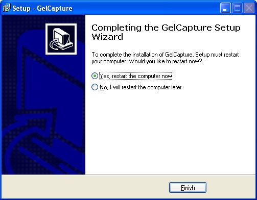 Install the Hardware Drivers 6. When the installation is complete, you have the option of restarting your computer now or later. 7. Select Yes, restart the computer now and click Finish.