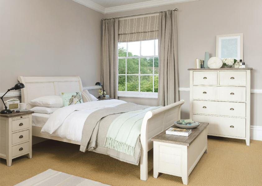 5. Cotswold double bedstead was 695 Autumn Price 555 King size bedstead was 755 Autumn Price 599 Super king size bedstead was 870 Autumn Price 695 Blanket box was 325 Autumn Price 260 Bedside