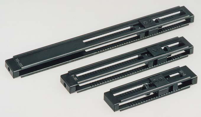 Gauge Block Holders with quick adjustment We developed quick adjusting gauge block holders for use with precision gauge blocks, which are hand made to assure burr free side and fixing surfaces.