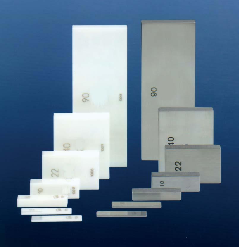 HARDNE WEAR REITANCE TABILITY ERVICE Gauge Blocks are a high quality product: Our exacting standards are backed by more than 70 years experience and research, resulting in the careful selection of