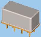 MAGNETIC-LATCHING DPDT HALF-SIZE CRYSTAL CAN HIGH POWER RF RELAY DC-3 GHZ SERIES RELAY TYPE Commercial, DPDT, High Power, Half-Size Crystal Can Relay Commercial, DPDT, High Power, Half-Size Crystal