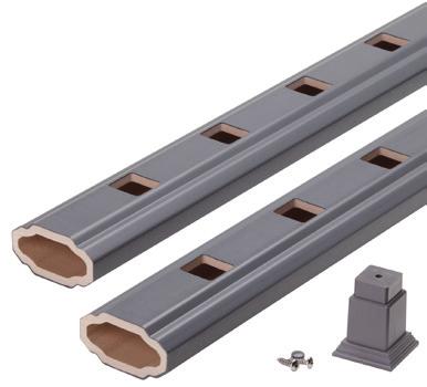 Crush blocks are included with both 6' and 8' straight rail kits.