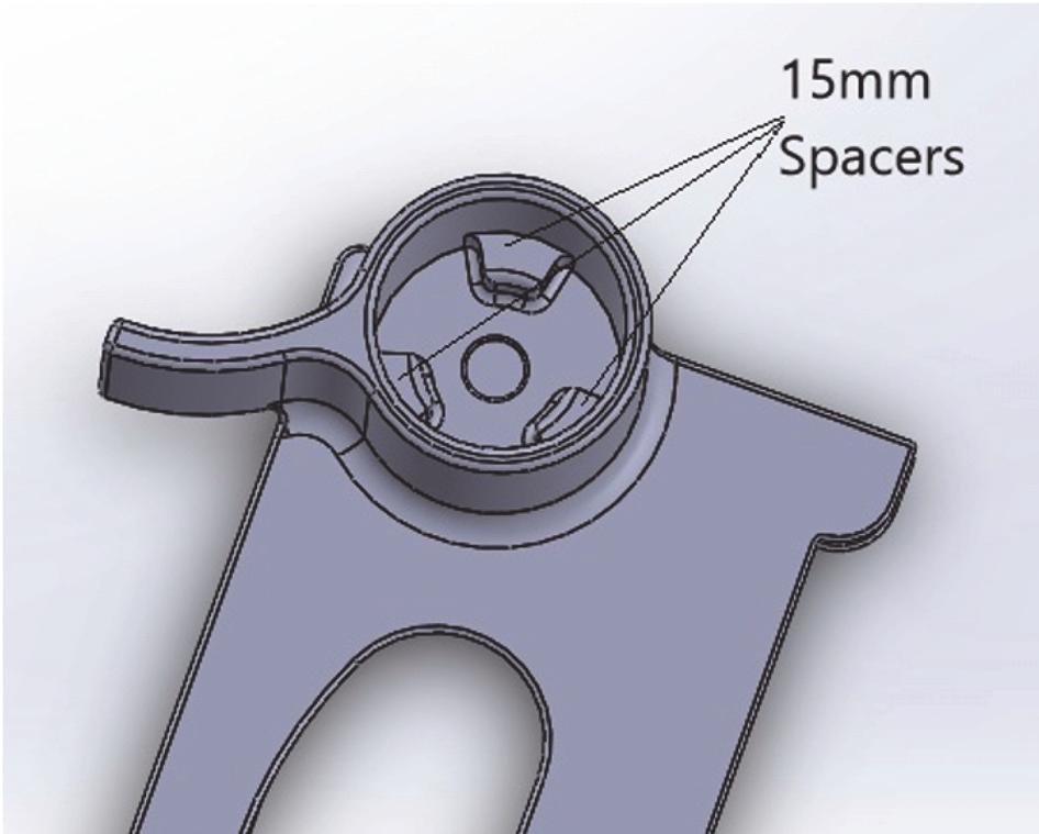 International Journal of Telemedicine and Applications 3 Figure 4: Spacers in the eye grip. Figure 5: Sliding mechanism for the tablet. 3.4. Wear and Tear.