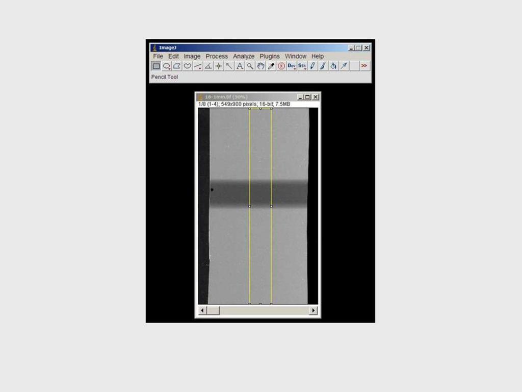 Fig. 0: Measurement of X-ray beam profiles using the film method Image