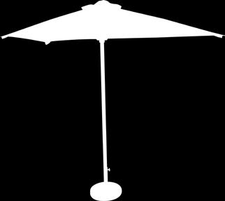 FEATURES & BENEFITS EX-SHADES Ex-Shade Parasols with lightweight, durable fibreglass frames Acacia Parasols with strong aluminium frames, 4 and 8 panel options - up to 4m diameter Sun protection as