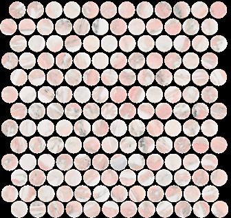 Blush Penny Round Mosaic Available