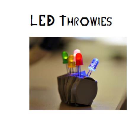 LED throwies are cheery glow dots (a.k.a. magnetic, closed circuits that stay lit for weeks!
