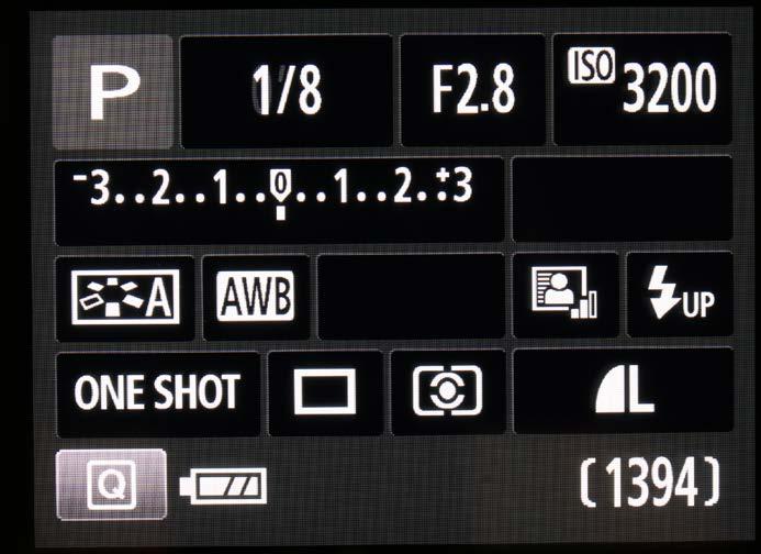 Using the Q button to set the camera s key functions The Q button allows all the main functions on the camera to be set on the rear LCD screen.