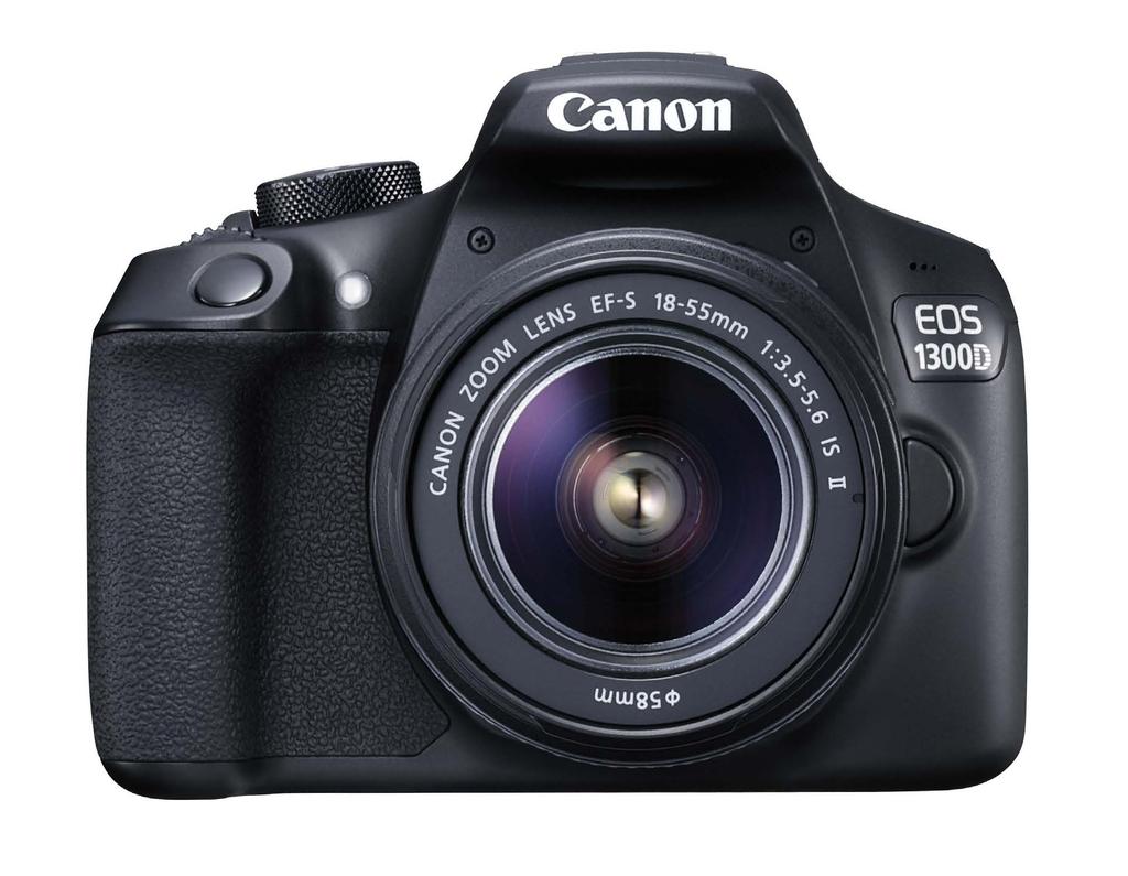 About the EOS 1300D The EOS 1300D offers a small, light and compact body than can tackle most areas of photography with great success.