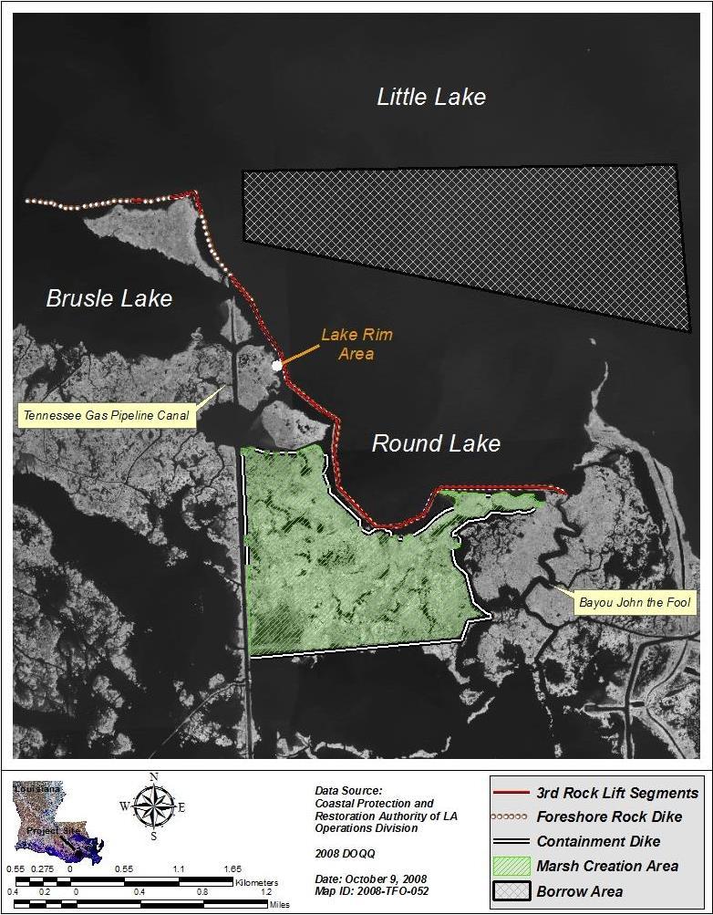 BA-37 Little Lake Shoreline Protection / Dedicated Dredging Major Project Components: Shoreline Protection Marsh Creation/Nourishment