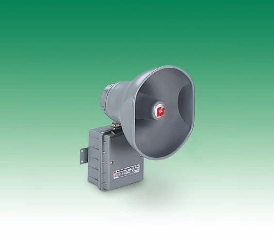 FEDERAL SIGNAL CORPORATION AudioMaster Public Address Hazardous Location Speaker Model AM15XD2 PUBLIC ADDRESS FOR INDUSTRIAL ENVIRONMENTS Eight ohm 15-watts Re-entrant horn design Wall mount 1 /2 -