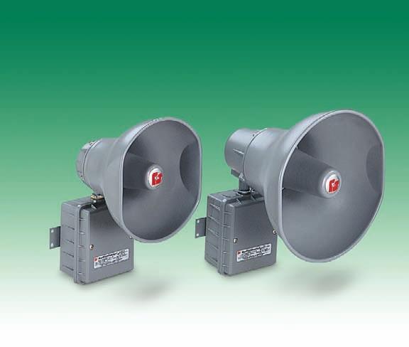FEDERAL SIGNAL CORPORATION AudioMaster Public Address Hazardous Location Speaker Models AM300GCX and AM302GCX PUBLIC ADDRESS FOR INDUSTRIAL ENVIRONMENTS Transformer coupled 15-watts (AM300GCX)