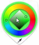 Tap the Color Puck to access the Color Wheel and Color Picker.