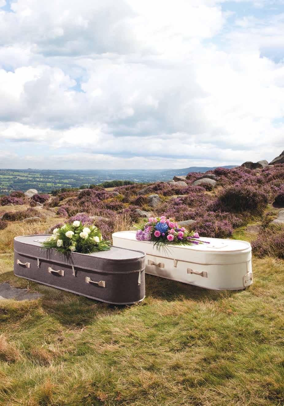 Natural Woollen Coffin The Natural coffin is made in Yorkshire using pure new wool,
