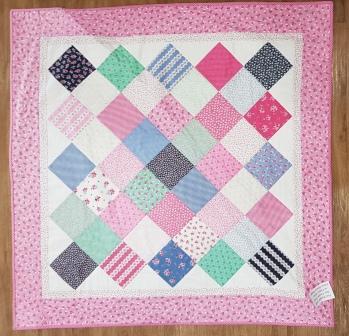 Charm Pack Project 4: Piecing squares on point. Learning about setting triangles and bias edges. When: 1x 3 hrs on Saturday, 22 nd June Cost: $25 Incl.