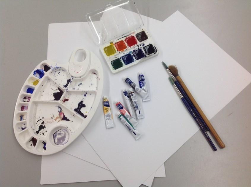 the students will become familiar with the properties of watercolor in combination with pen and ink designs.