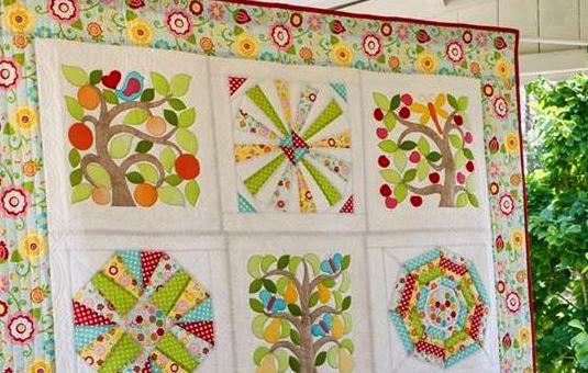 Happiness Quilt - by Monica Poole 2014 Homespun BOM the name says it all!