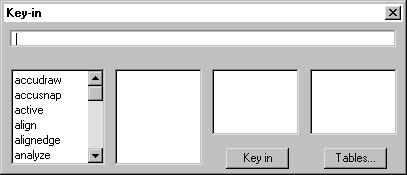 At full size, the window also displays a History panel, so we can choose from previously issued commands.