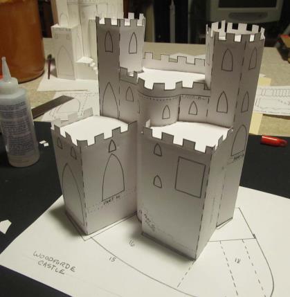 Then glue that assemble into the castle.
