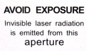 CDRH Compliance label Indicates whether the laser was manufactured in compliance with