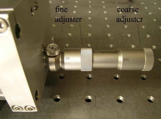 Appendix A: Available Accessories Differential Micrometer (Standard on the L4G) A differential micrometer is found on our grating lasers.