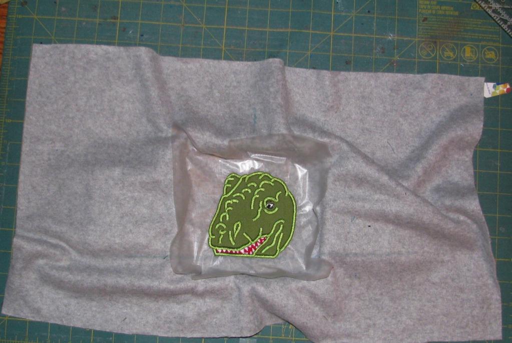 Step 4. Stitch out your design as you would any applique.