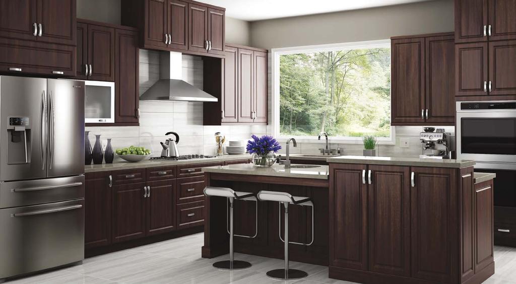 Hamilton Naturally beautiful, the Hamilton door style features a solid raised panel door and drawer front with finely