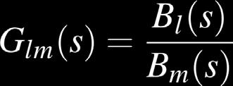 State-space control (X) 32 Define the following transfer function where BB ll ss (BB mm