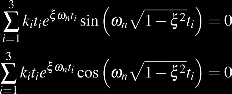 Input shaping (VIII) 46 As we have two equations and six unknowns, we can add a new constraint imposing that even the output derivative is zero for tt > tt