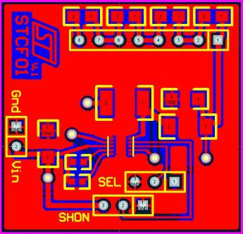 PCB Design Rules 5 PCB Design Rules Figure 5. shows the recommended board layout in order to reach the best efficiency for this application.