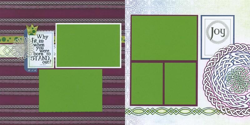 August 2015 Woven Strands Page 8 of 8 Layout 13 & 14 3¾x5¾ 3¾x2¾ 3¾x5¾ 12x12 Burgundy Print (LB) 12x12 White Print (RB) (2) Dark Green Plains (From 1&2) (2) 3x4 Dark Green Plains (From 1&2) 6.5x8.