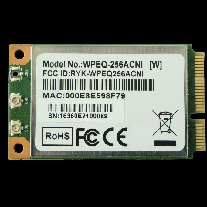802.11ac/abgn Dual-Band 2T2R Mini PCIe Module High Performance Mini PCIe Module for Embedded Solution The is powered by Qualcomm Atheros radio chip and features 2x2 11ac technology for higher