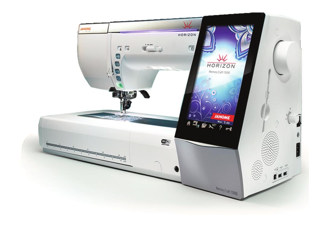 New Year, New Horizons Horizon Memory Craft 15000 The Memory Craft 15000 is a sewing, quilting and embroidery machine that comes with 510 stitches and 968 embroidery designs.