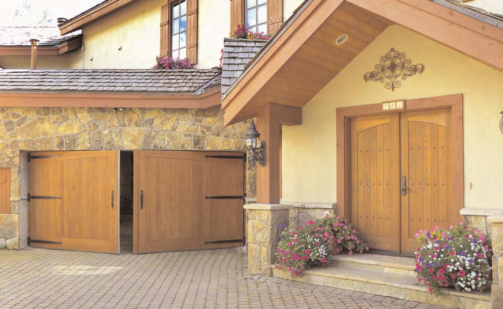 Residential Doors Garage doors typically seal the largest opening in a residence; they are commonly the focal point of a home s