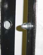 lock mechanism Movement of the door swings the bolt away from the frame Run The