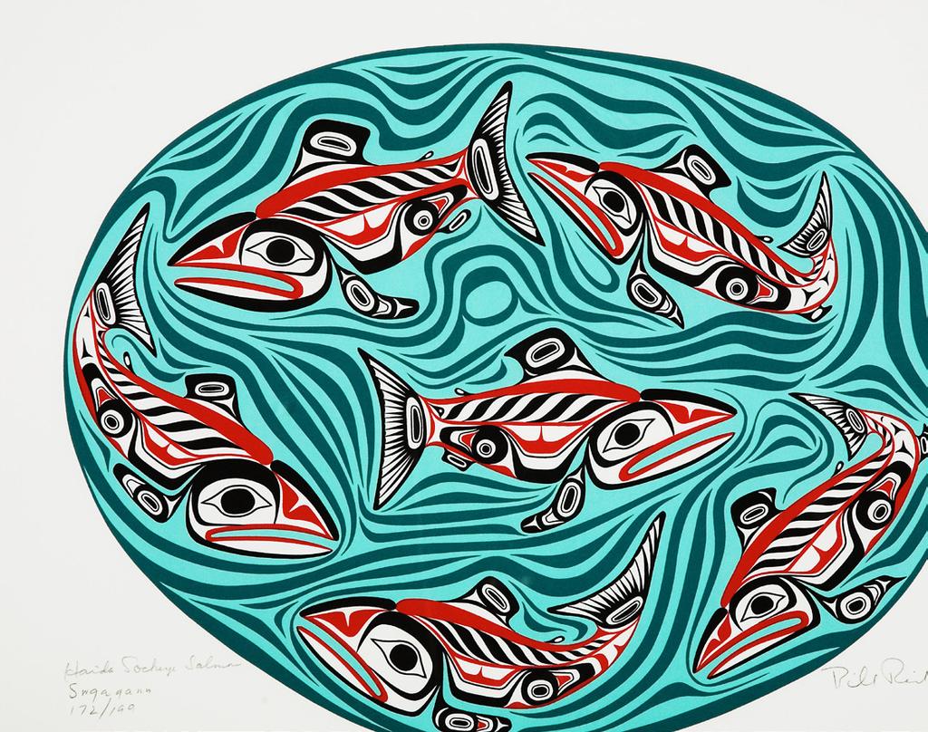 Lesson 3 Whale s Tale Bill Reid, 1981 Haida Sockeye Salmon serigraph on paper 22 x 30 This project will take four sessions to complete.
