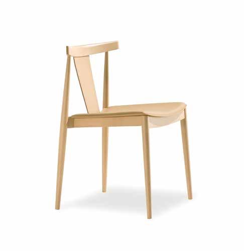 Oak board seat and Banqueta. Asiento y respaldo de tablero de roble. SI 0326 Chair.