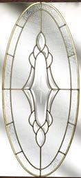 The unusual oval glazing panel gives