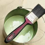 PAINT BRUSHES Good quality bristle and synthetic filament mix for a fine finish. Dual moulded handle for added comfort and grip.