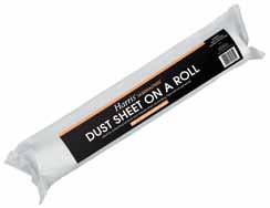 DUST SHEETS Protection for interior and exterior surfaces whilst