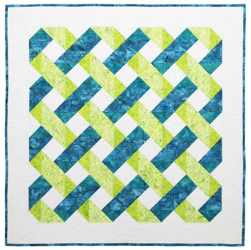 GO! Qube 9" Next Door Neighbor Quilt Finished Size: 44" x 44" Fabrics are provided by Island Batik Dies Needed: GO! Qube Mix & Match 9" Block (777) GO!
