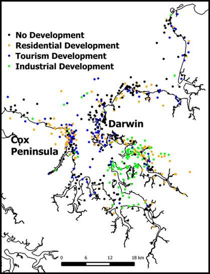 Mapping Exercise: Development Preferences A total of 647 development preference sticker dots were placed