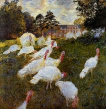 l'orangerie, Paris Turkeys, 1876, Oil on canvas,