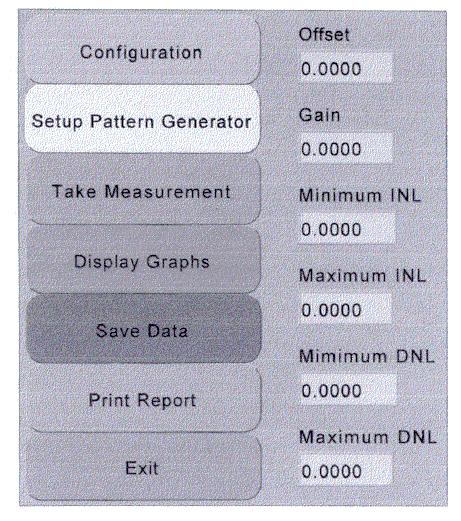 Figure 9. Front panel of LabVIEW software program 5. VII. Methodology One wafer of THS5651IDW DACs was manufactured. A population of 3000 DACs was produced from this wafer.